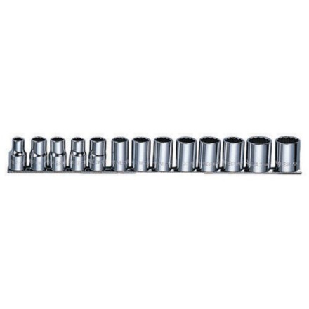 Набор головок торцевых 12-гранных на рельсе 3/8-1-1/8&quot;SAE Jonnesway S05H4213S 49079 купить в Надыме
