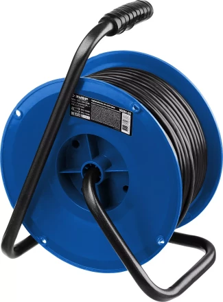 Удлинитель на катушке "ПВС 315", 50 м, 3500 Вт, 4 гнезда, IP44, ПВС 3х1,5 кв мм, ЗУБР 55081-50 купить в Надыме