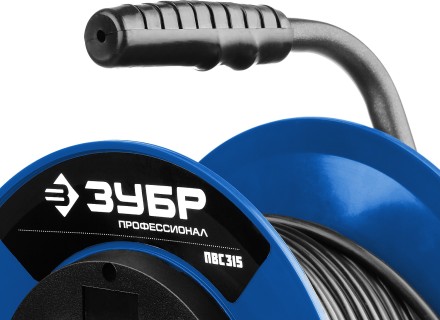 Удлинитель на катушке &quot;ПВС 315&quot;, 50 м, 3500 Вт, 4 гнезда, IP44, ПВС 3х1,5 кв мм, ЗУБР 55081-50 купить в Надыме