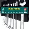 Наборы ключей комбинированных KRAFTOOL, Cr-V, DIN 3110, на пластиковой подвеске 27079-H12C купить в Надыме