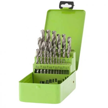 Набор сверл по металлу 1-13 мм 25 шт HSS в металлической коробке Сибртех 72379 купить в Надыме