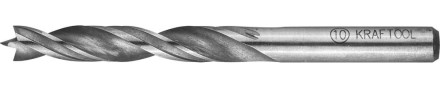 Сверло по дереву, двухленточное, спиральное, KRAFTOOL 29400-120-10, d=10x120мм 29400-120-10 купить в Надыме