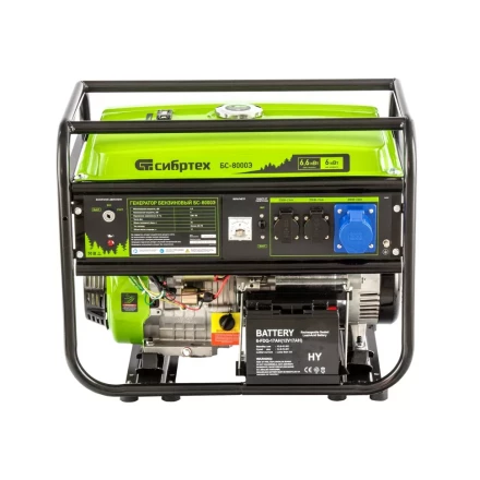 Генератор бензиновый Сибртех БС-8000Э 94549 купить в Надыме