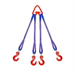 Строп текстильный четырехветвевой 4СТ 2.5 т L=8 м  SF6 30 мм Звено РТ-3