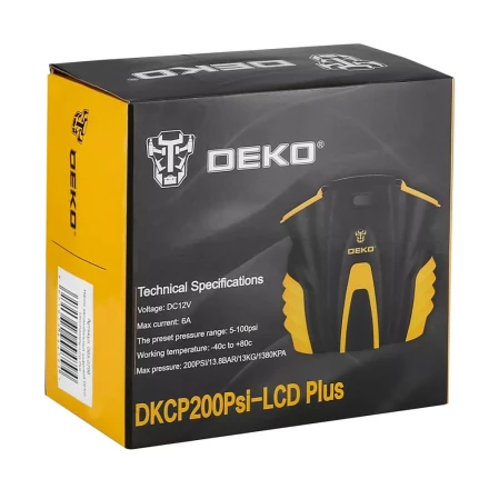Насос автомобильный цифровой DEKO DKCP200Psi-LCD Plus, 065-0796 купить в Надыме