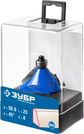 ЗУБР 50.8 x 27 мм, фреза кромочная калевочная (фасочная) №9, Профессионал (28711-50.8) купить в Надыме