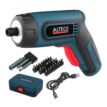 Аккумуляторная отвертка угловая ALTECO CSD 4V 67506 купить в Надыме