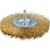 ЗУБР "ЭКСПЕРТ". Щетка дисковая для дрели, двухрядная, витая латунированная стальная проволока 0,3мм, 100мм 3520-100-2_z01 купить в Надыме