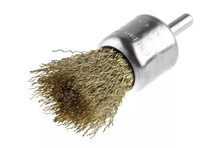 Кордщетка HAMMER кисть 25мм для дрели гофрированная латунированная сталь (207-210) купить в Надыме