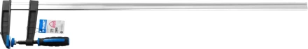 Струбцина ЗУБР "ПРОФЕССИОНАЛ", тип "F", двухкомпонентная ручка, стальная закаленная рейка, 120х1000мм 32155-120-1000 купить в Надыме