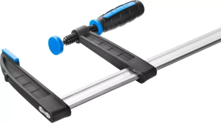 Струбцина ЗУБР "ПРОФЕССИОНАЛ", тип "F", двухкомпонентная ручка, стальная закаленная рейка, 120х1000мм 32155-120-1000 купить в Надыме