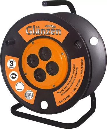Катушка без провода GLANZEN с выносным барабаном Ф210мм ЕК-01-210 купить в Надыме