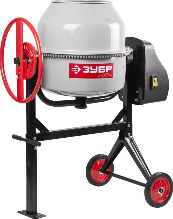 Бетоносмеситель ЗУБР, чугунный венец, 140л, 550Вт ЗБСЭ-140 купить в Надыме