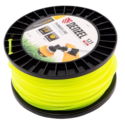 Леска для триммера круглая Denzel, 3,0мм х 123м, на DIN катушке FLEX CORD, 96282 купить в Надыме