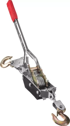 Лебедка ручная рычажная MIRAX, тросовая, 1,5т, 1,8м 43130-1.5 купить в Надыме