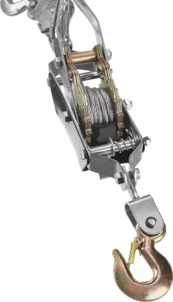 Лебедка ручная рычажная MIRAX, тросовая, 1,5т, 1,8м 43130-1.5 купить в Надыме