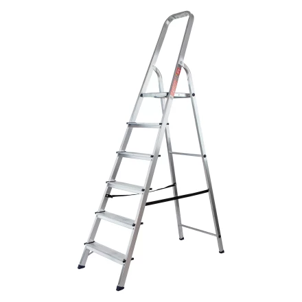 Стремянка усиленная MTX 9771577, 6 ступеней, алюминиевая, Россия купить в Надыме