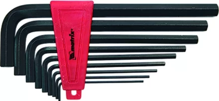 Набор ключей шестигранных имбусовых HEX, 2,0–12 мм, CrV,  9 шт., удлиненные  MATRIX 11227 купить в Надыме