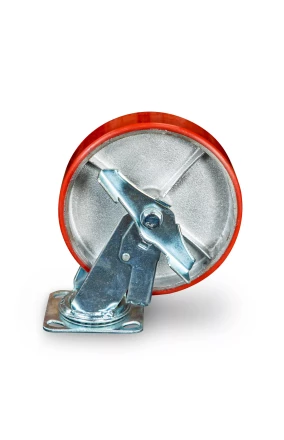 Колесо большегрузное поворотное SCpb 80 200 мм полиуретановое с тормозом (N) 1024153 купить в Надыме