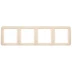 Панель СВЕТОЗАР "ГАММА" четверная вертикальная, цвет бежевый SV-54151-B купить в Надыме