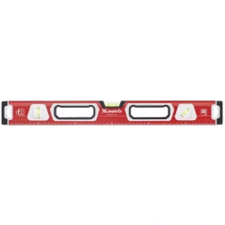 Уровень алюминиевый магнитный 1500 мм с зеркальным глазком MATRIX 2 компонентные рукоятки артикул 34735