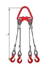 Строп 4СК-8.0 т. L=3.00м Звено с Рт-3 20.0 т. с Кч гост  заплет купить в Надыме