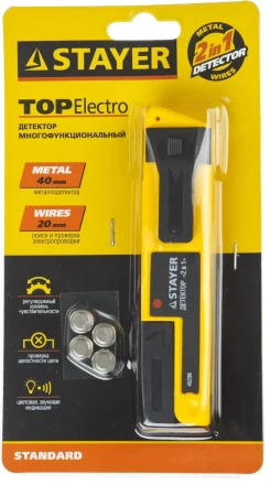 Металлодетектор STAYER "STANDARD" "TOPElectro" многофункциональный, 2в1 45296 купить в Надыме