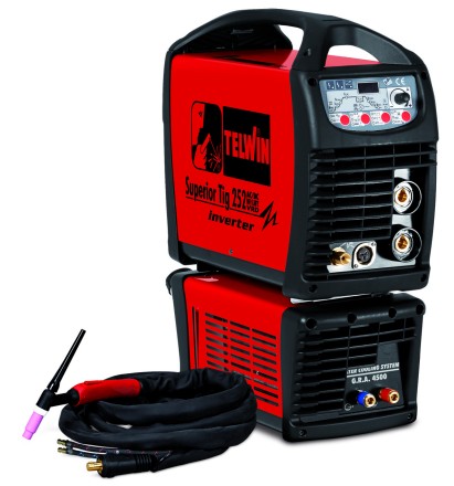 Сварочный аппарат Telwin SUPERIOR TIG 252 AC/DC HF/LIFT VRD AQUA  TIG ACC купить в Надыме