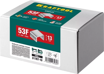 Скобы тип 20GA (53F / D / 056) 5000 шт 31787-13 купить в Надыме