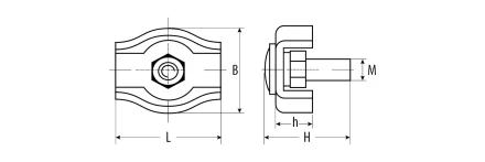 Зажимы троса одинарные пакет серия Без серии купить в Надыме
