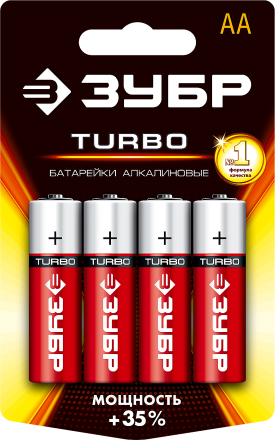 Батарейки TURBO алкалиновые AA 15В серия Без серии купить в Надыме