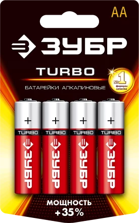 Батарейки TURBO алкалиновые AA 15В серия Без серии купить в Надыме