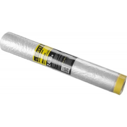 Пленка STAYER &quot;PROFESSIONAL&quot; защитная с клейкой лентой &quot;МАСКЕР&quot;, HDPE, 9мкм, 2,4х15м 12255-240-15 купить в Надыме