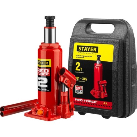 Домкрат STAYER &quot;PROFI&quot; гидравлический бутылочный, в кейсе, 2т, 148-278мм 43160-2-K купить в Надыме