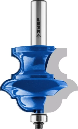 ЗУБР 57 x 47.6 мм, хвостовик 12 мм, фреза кромочная фигурная №6, Профессионал (28717-57) купить в Надыме