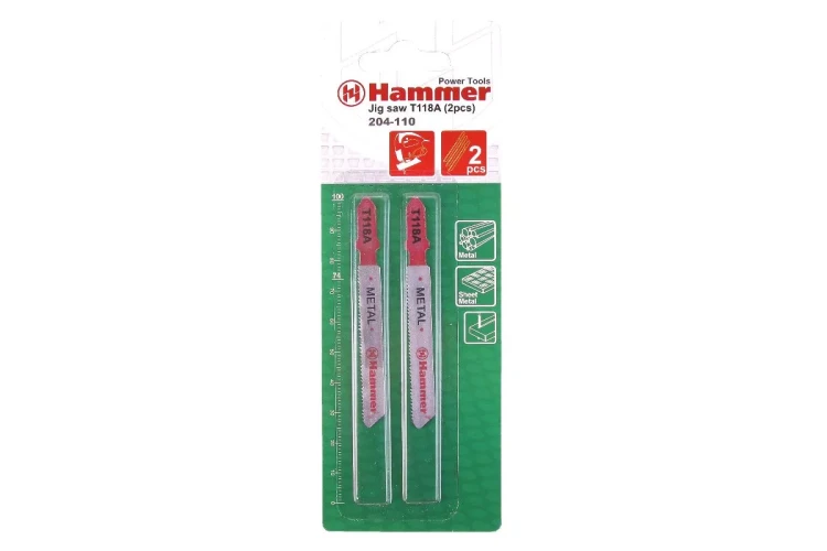 Пилки для лобзика HAMMER JG MT T118A (2шт.) купить в Надыме