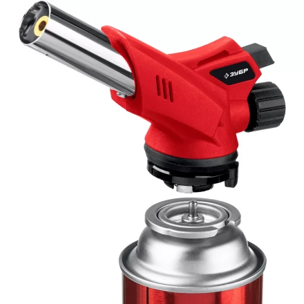 ЗУБР ГМ-350, 1300°C, газовая горелка с пьезоподжигом на баллон с цанговым соединением (55553) купить в Надыме