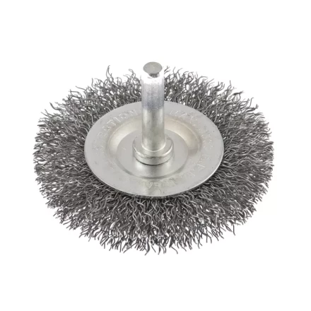 Щетка для дрели 60 мм плоская со шпилькой витая проволока  СИБРТЕХ 744467 купить в Надыме