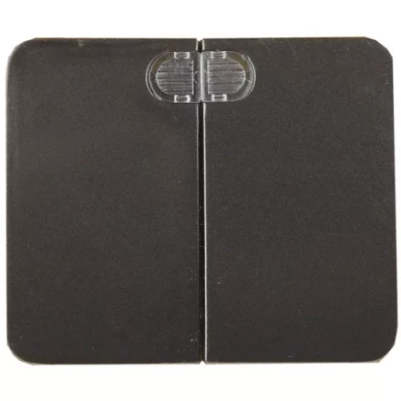 Выключатель СВЕТОЗАР "ГАММА" с подсветкой, двухклавишный, без вставки и рамки, цвет темно-серый металлик, 10A/~250B SV-54135-DM купить в Надыме