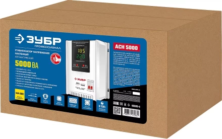 ЗУБР 5000ВА, 5 кВт, автоматический стабилизатор напряжения, Профессионал (59385-5) купить в Надыме