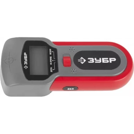Тестер ЗУБР многофункц,с ЖК дисплеем,автоматич калибровка,детектор Me(до40мм),провода под напряжением(50мм),дерева(20мм) 59712 купить в Надыме