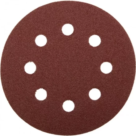 Круг шлифовальный ЗУБР "МАСТЕР" универсальный, из абразивной бумаги на велкро основе, 8 отверстий, Р60, 125мм, 5шт 35562-125-060 купить в Надыме