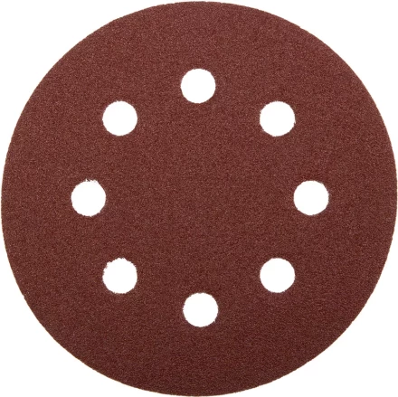 Круг шлифовальный ЗУБР "МАСТЕР" универсальный, из абразивной бумаги на велкро основе, 8 отверстий, Р60, 125мм, 5шт 35562-125-060 купить в Надыме