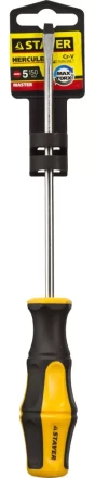 Отвертка STAYER &quot;MASTER&quot; &quot;HERCULES&quot;, Сr-V, противоскользящая рукоятка, SL5,0x150мм 25051-05-15_z02 купить в Надыме
