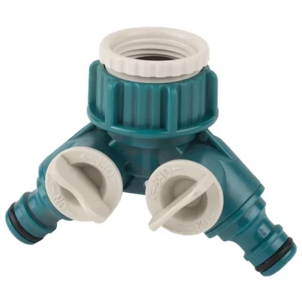 Распределитель двухканальный (резьба внешняя-соединитель), RACO "Original" 4250-55256C, 3/4"x1" 4250-55256C купить в Надыме