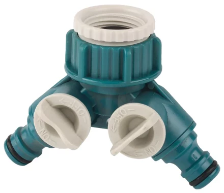 Распределитель двухканальный (резьба внешняя-соединитель), RACO "Original" 4250-55256C, 3/4"x1" 4250-55256C купить в Надыме