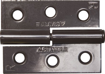 Петля дверная STAYER &quot;MASTER&quot; разъемная, цвет коричневый, правая, 65мм 37613-65-3R купить в Надыме