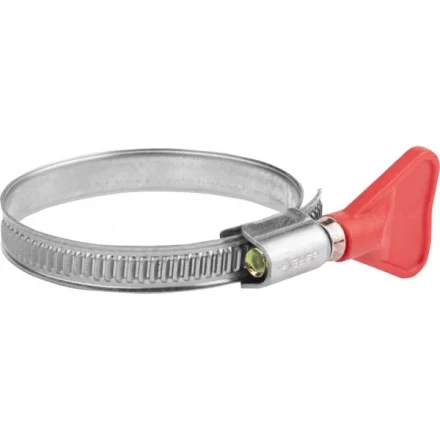 Хомуты ЗУБР "ЭКСПЕРТ" "Бабочка", нерж. сталь, накатная лента 9 мм, 40-60 мм, 2 шт 37835-40-60 купить в Надыме