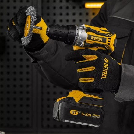 Щетка для дрели Denzel 100 мм, плоская, со шпилькой, нержавеющая витая проволока, 744793 купить в Надыме