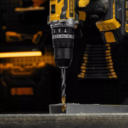 Сверло спиральное по металлу Denzel 9 x 125мм, Р6М5, Golden Tip, многогранная заточка, 718284 купить в Надыме